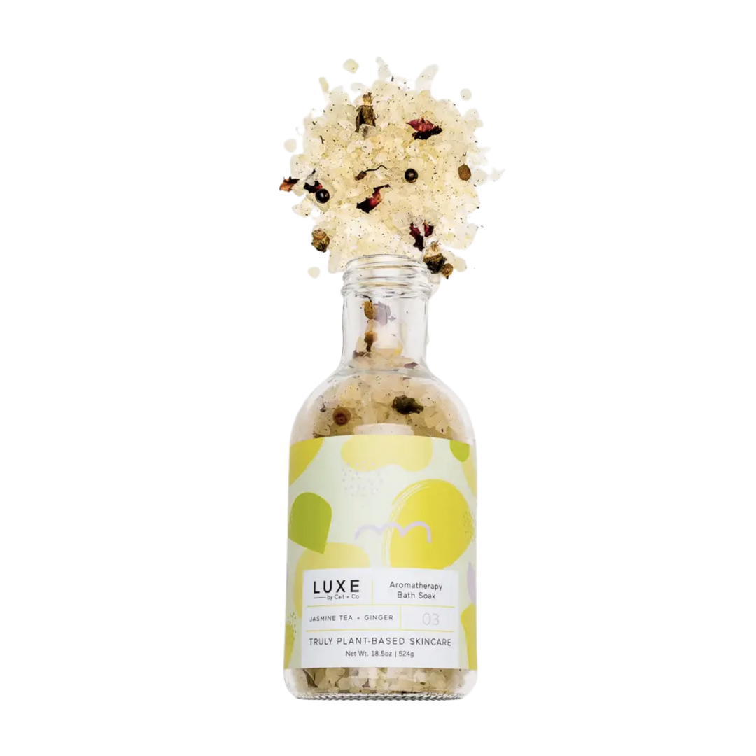 Luxe Jasmine Tea + Ginger Aromatherapy Bath Salt Soak