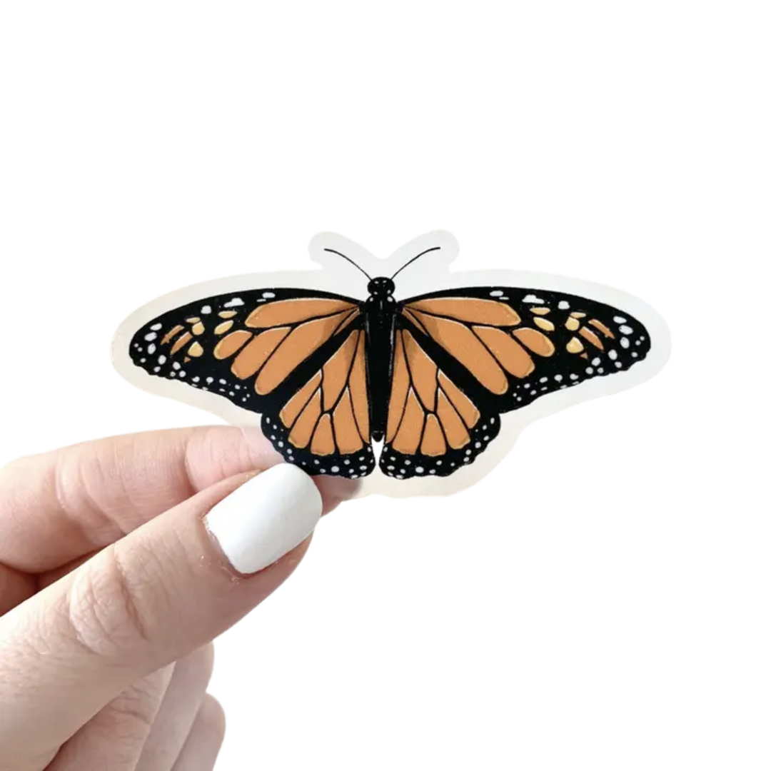 Monarch Butterfly Clear Sticker