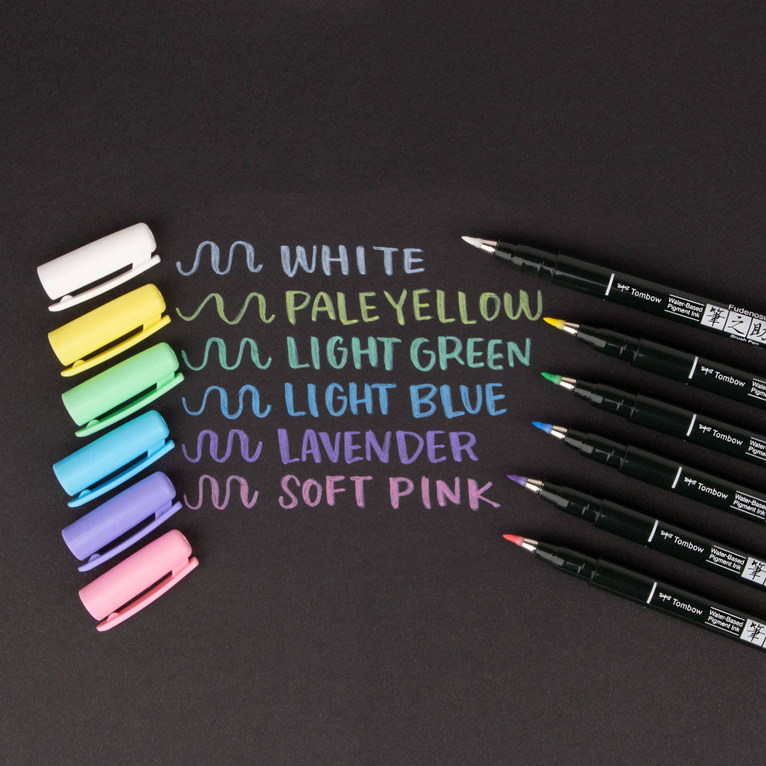 Fudenosuke Pastel Brush Pen: White