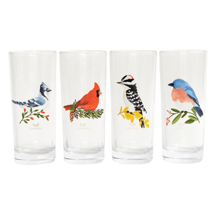 Feathered Friends Tall Juice Glass