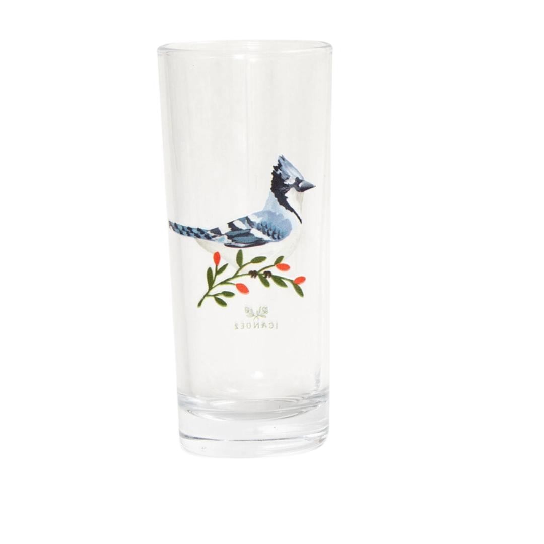 Feathered Friends Tall Juice Glass