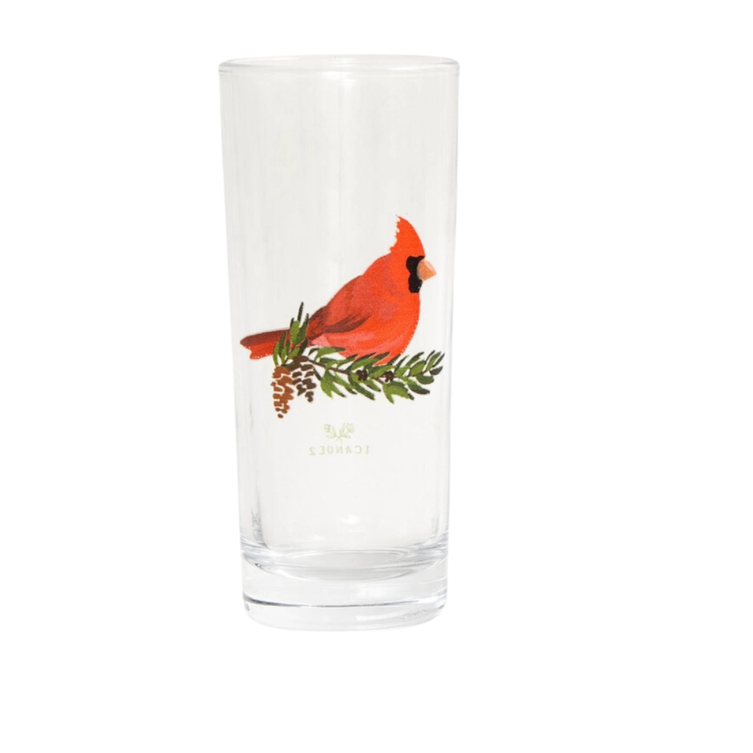 Feathered Friends Tall Juice Glass