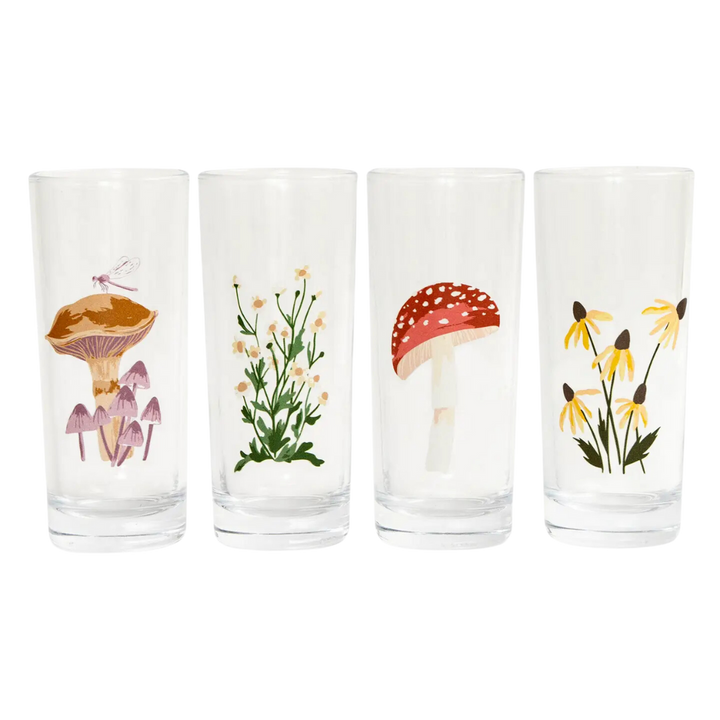 Flora & Fauna Tall Juice Glass