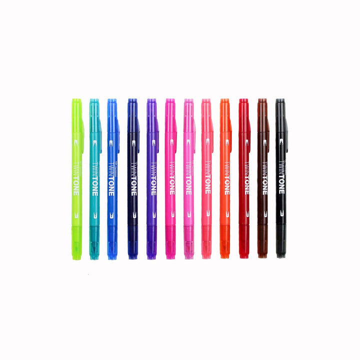 TwinTone Marker Set: Bright - 12-Pack