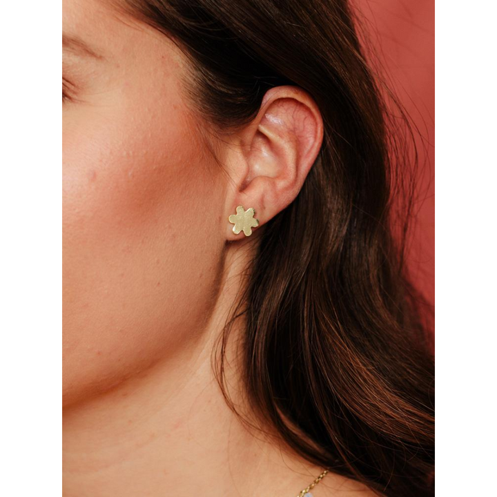 Petite Flower Studs Gold