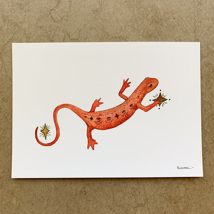 Astral Red Eft - Art Print