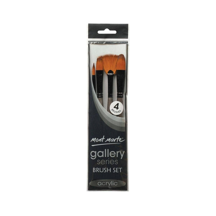 Gallery Series Brush Set Acrylic 4pce