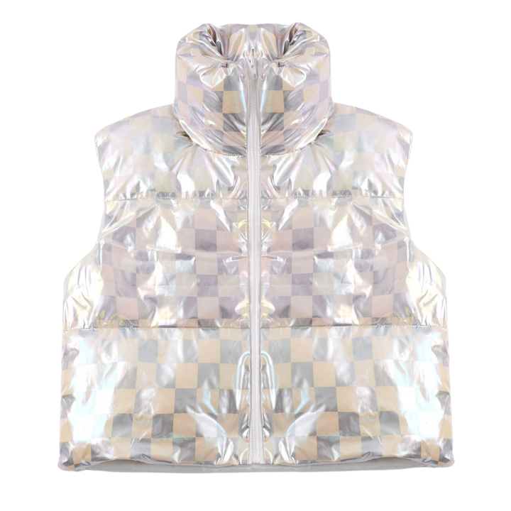 Metallic Puffer Vest