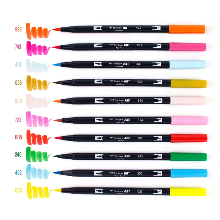 Dual Brush Pen Art Markers: Celebration - 10-Pack