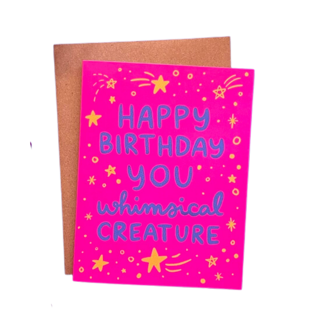 Whimsical Creature Birthday Card