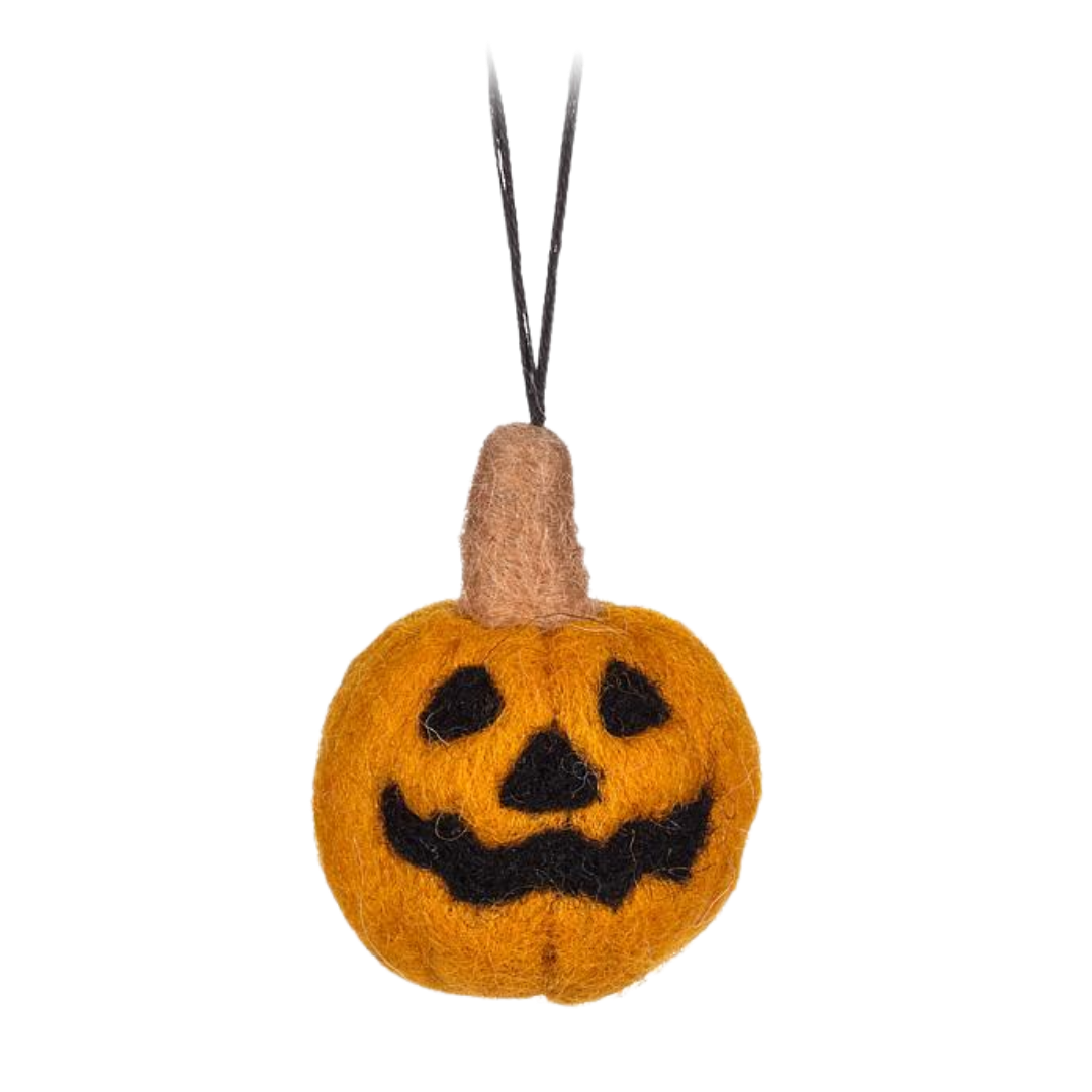 Mini Pumpkin Felt Ornament