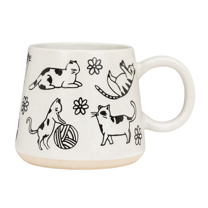 Oversized Mug with Cats
