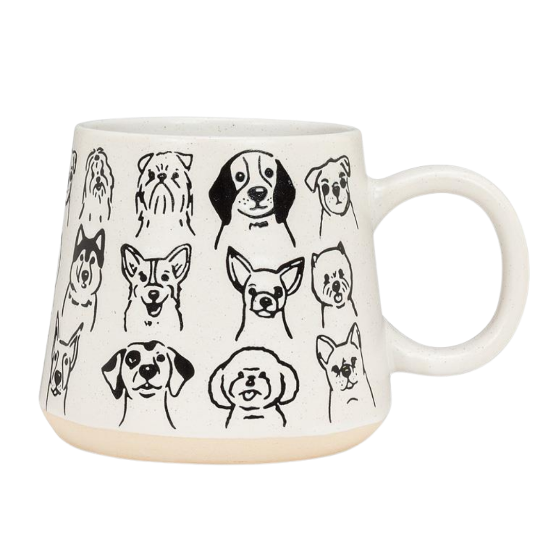 Oversized Mug with Dogs