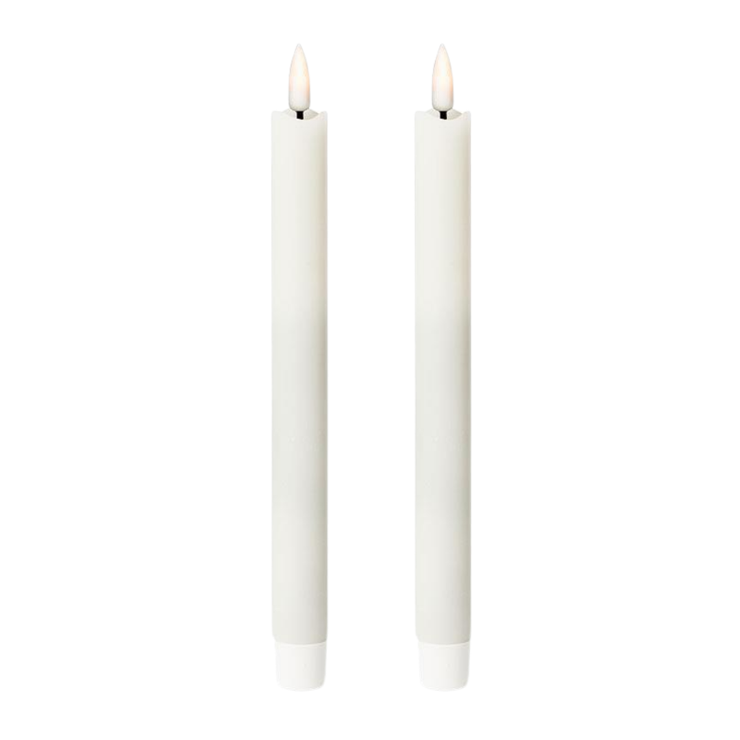 Sand LED Taper Candles (Set of 2)