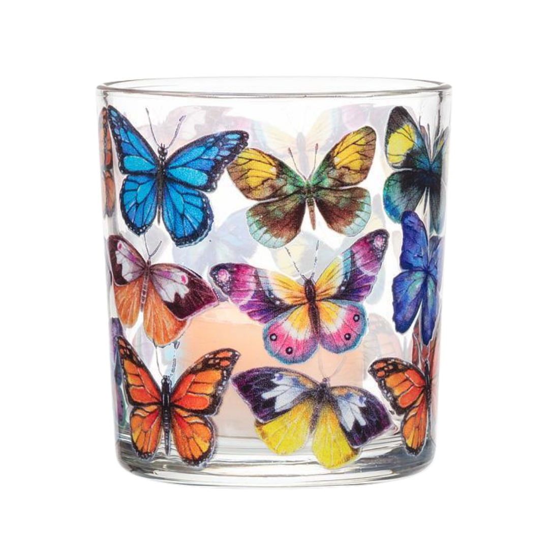 Colourful Butterflies Votive