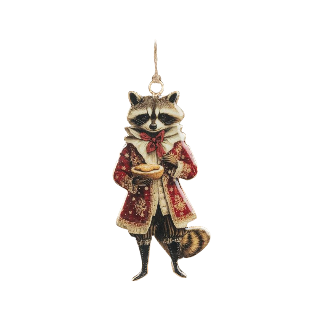 Gentleman Raccoon Ornament