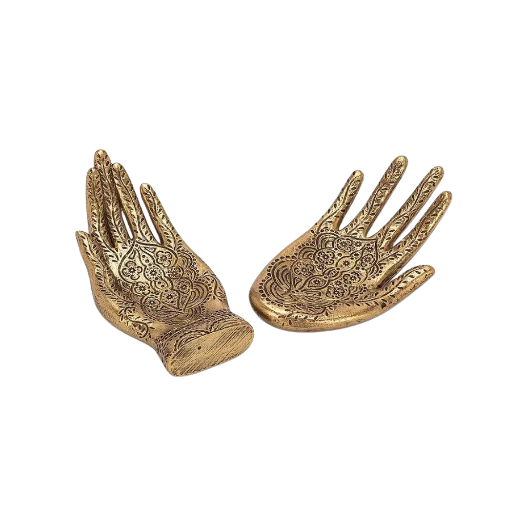 Gold Engraved Hand Dish