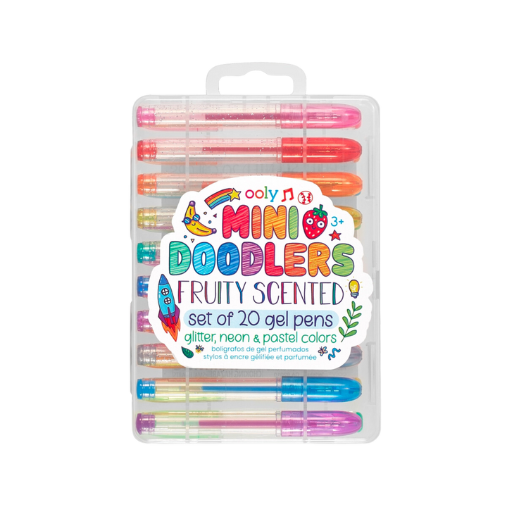 Mini Doodlers Fruity Scented Gel Pens - Set of 20