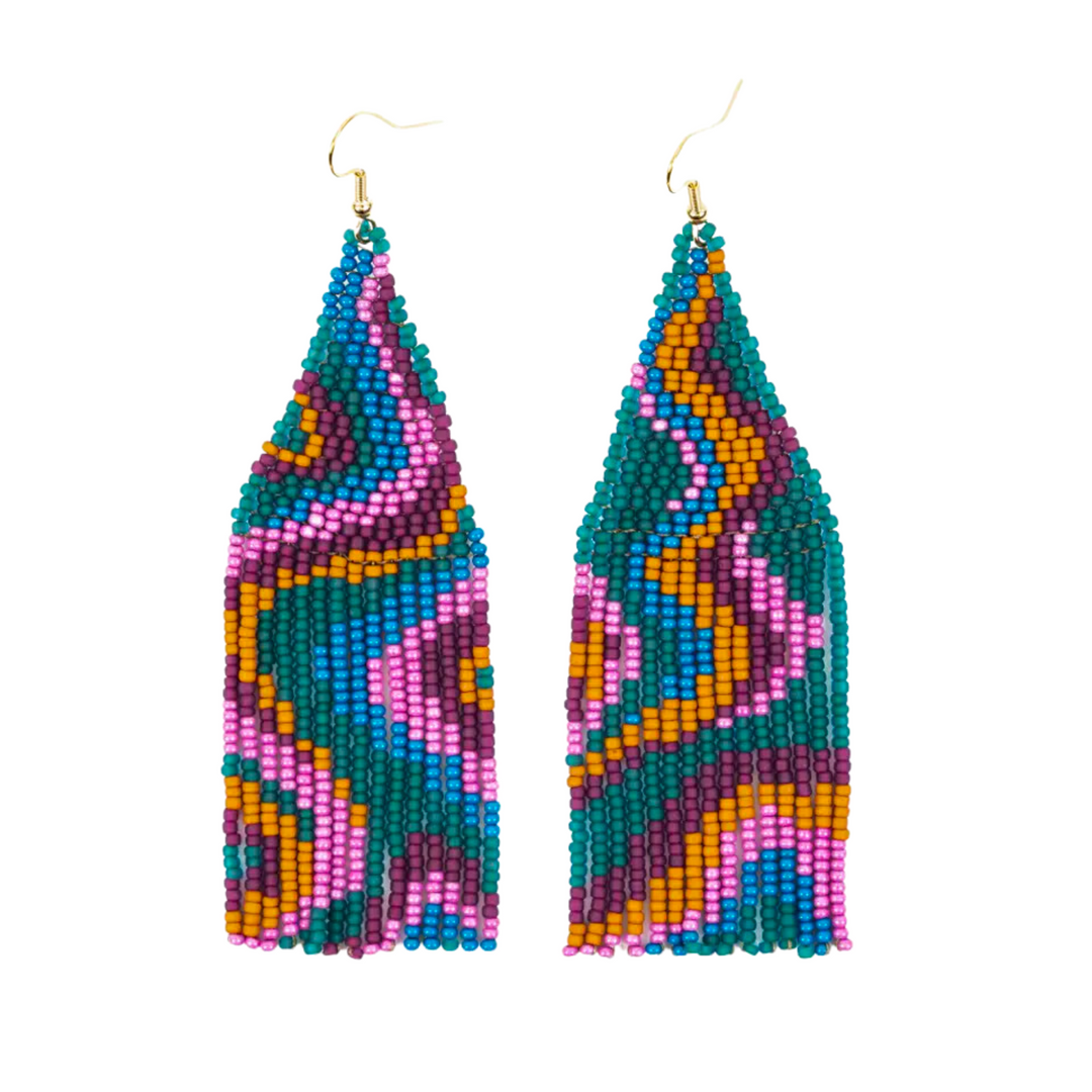 Psychedelic Fringe Earrings