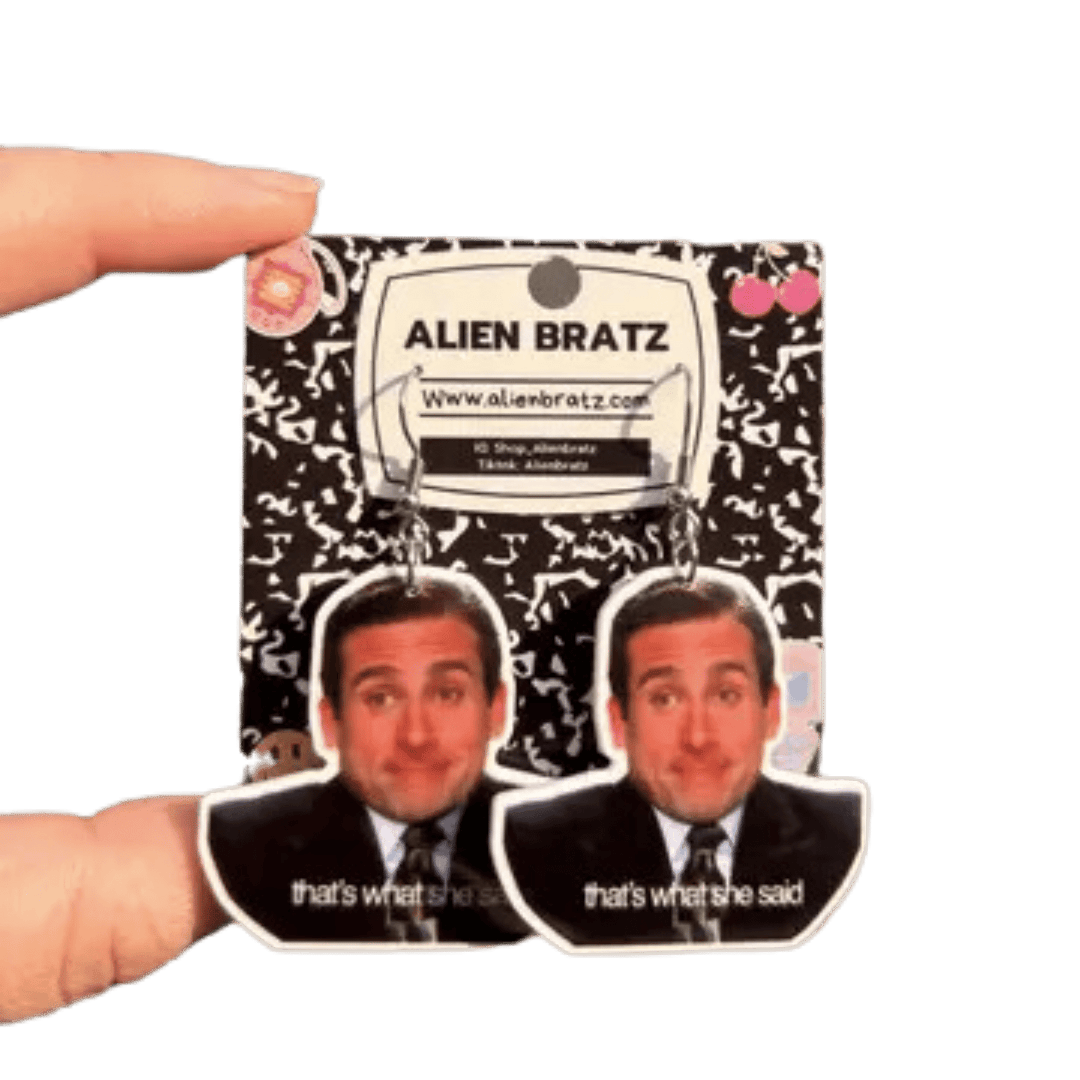Michael Scott That's What She Said Earrings