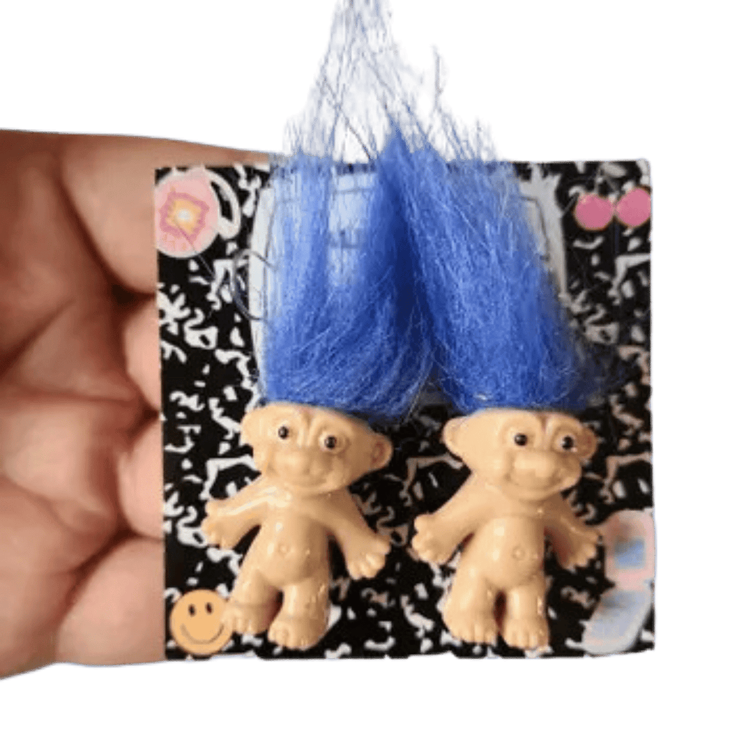 Funny Troll Doll Earrings