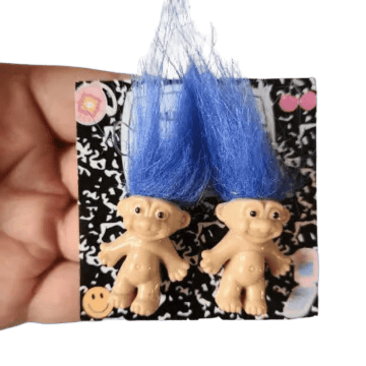 Funny Troll Doll Earrings