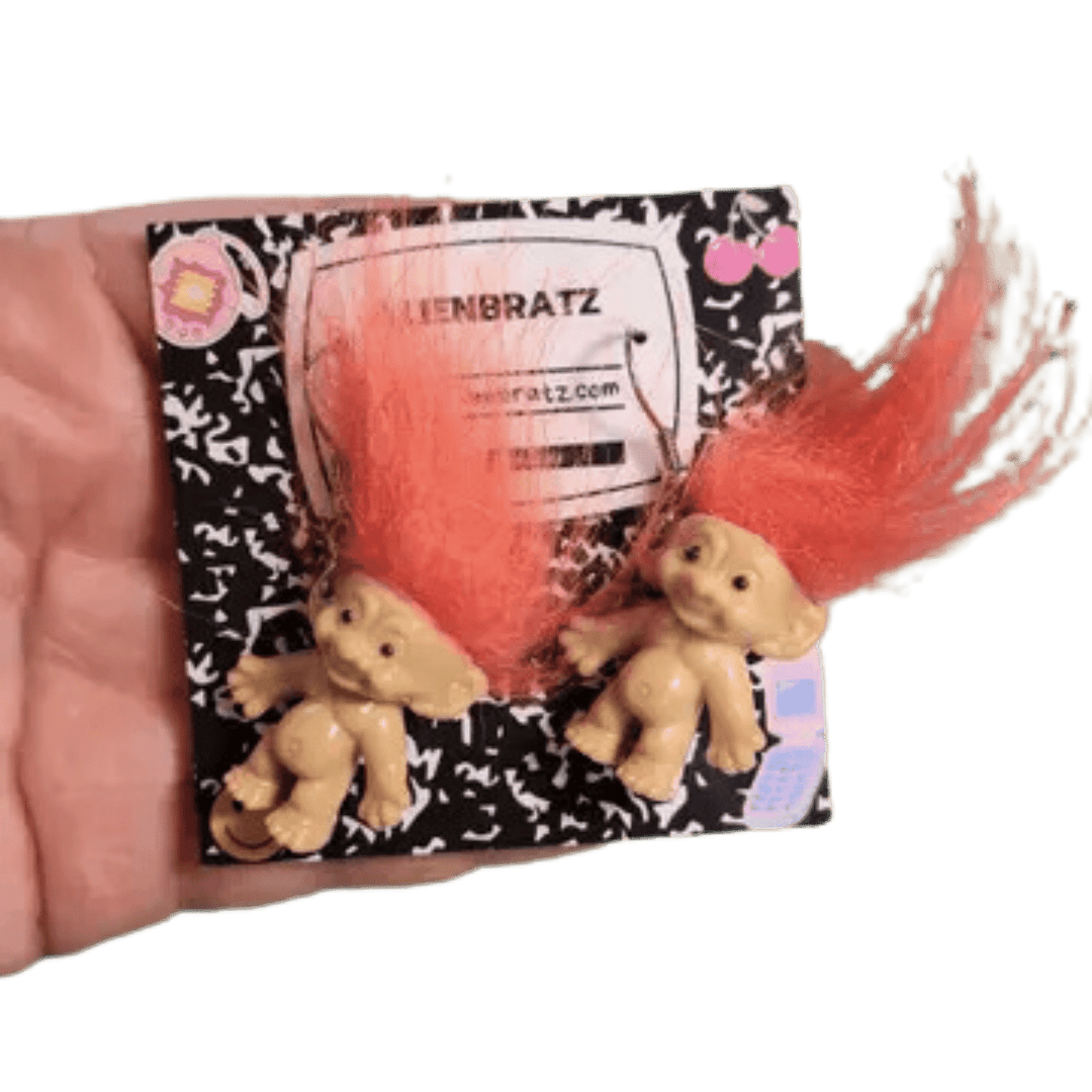 Funny Troll Doll Earrings