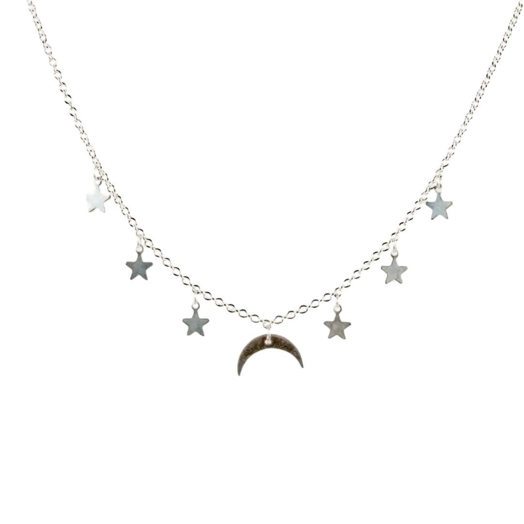 Moon and Stars Necklace