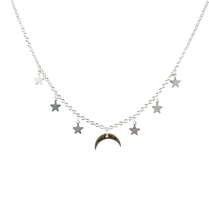 Moon and Stars Necklace