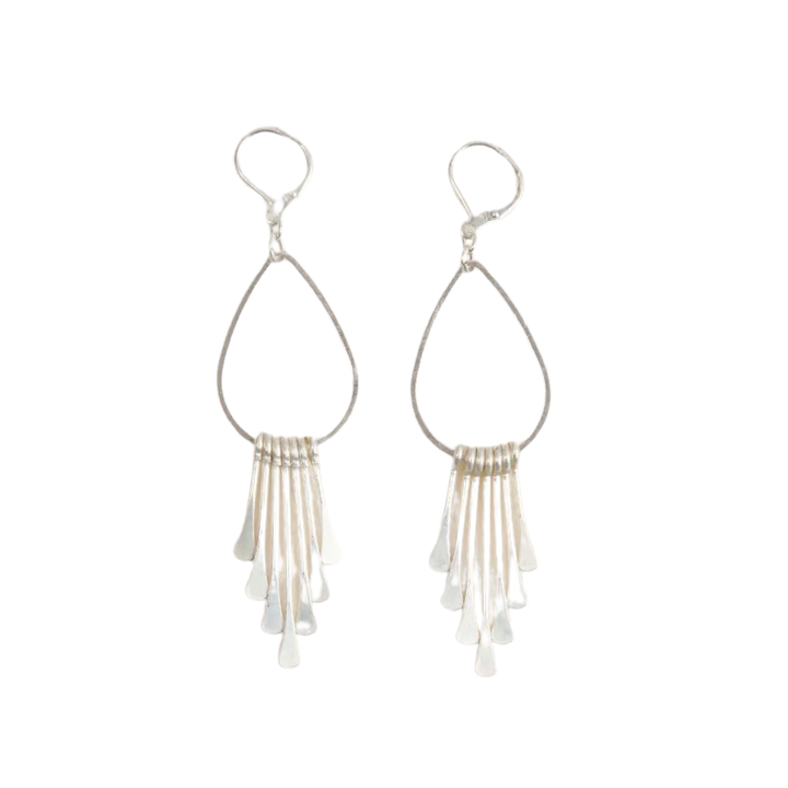 Paddle Pin Fringe Earring