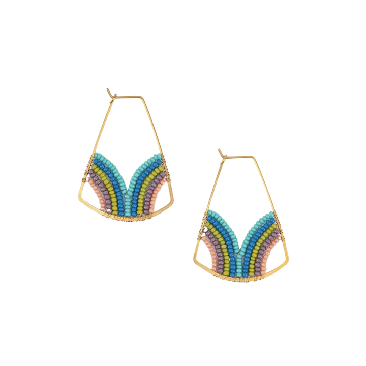 Wellspring Beaded Hoop Earrings