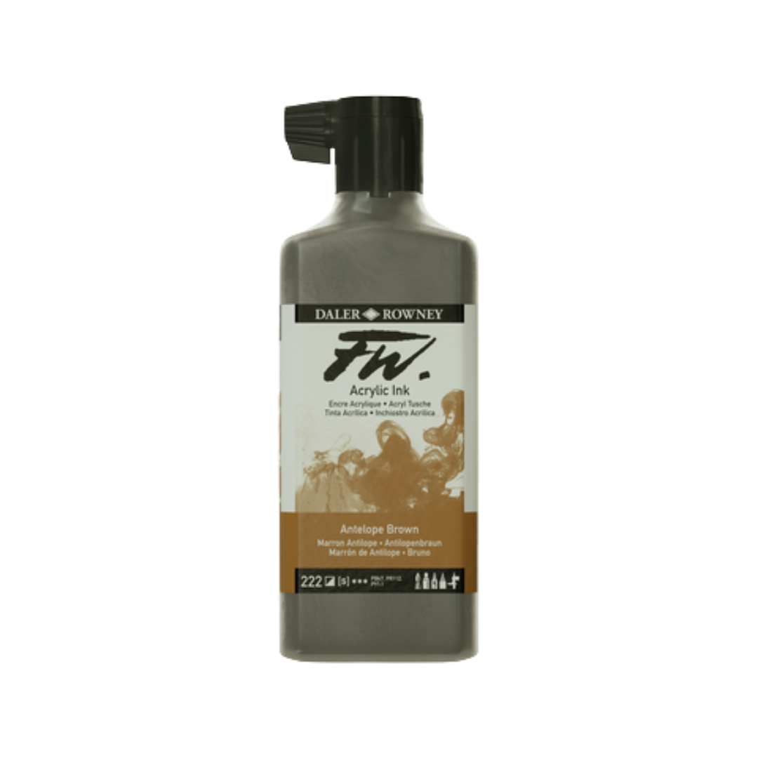 FW Liquid Acrylic Ink 6oz - Antelope Brown
