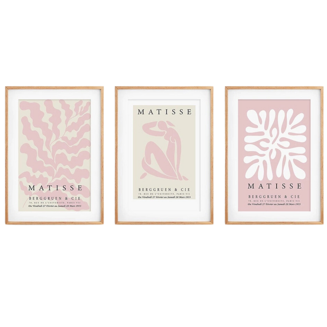 Blush & Beige Matisse Wall Art Print 18x24