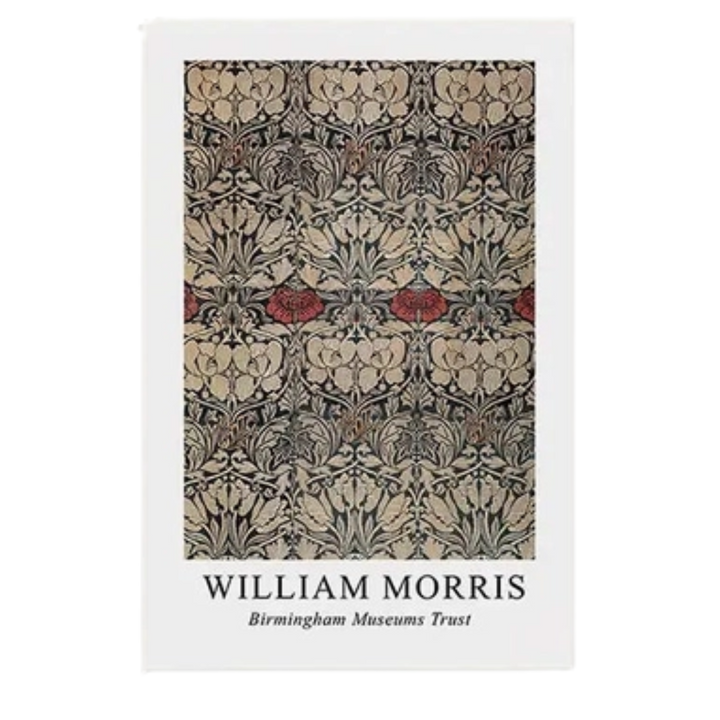 William Morris Floral Museum Exhibition Painting 18x24