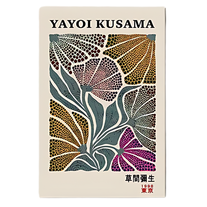 Colorful Yayoi Kusama Japanese Museum Art 8x10