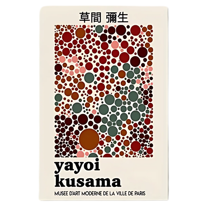 Contemporary Yayoi Kusama Retro Wall Art 18x24