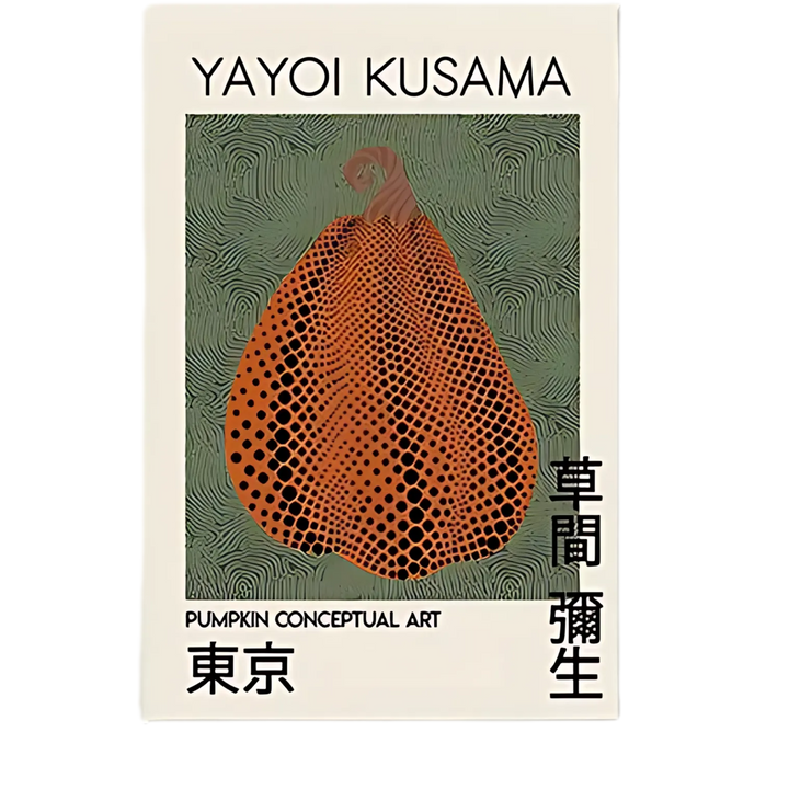 Contemporary Yayoi Kusama Retro Wall Art 18x24
