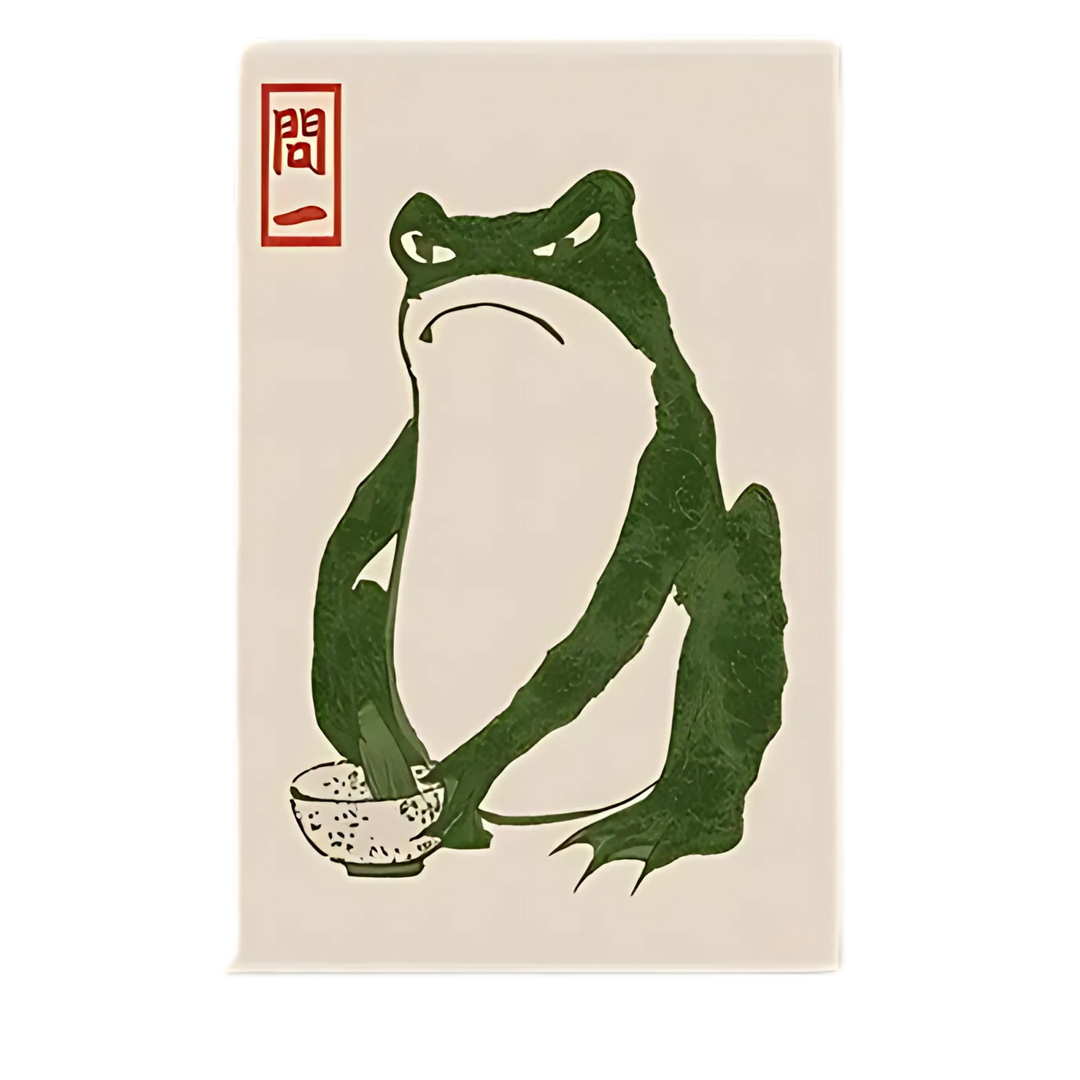 Japanese Matsumoto Hoji Frog Wall Art 8x10
