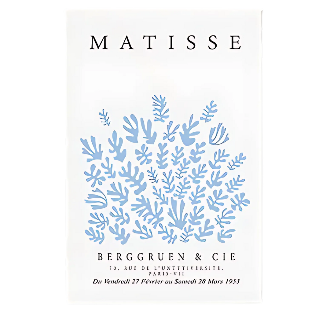 Light Blue Henri Matisse Wall Art Print 18x24