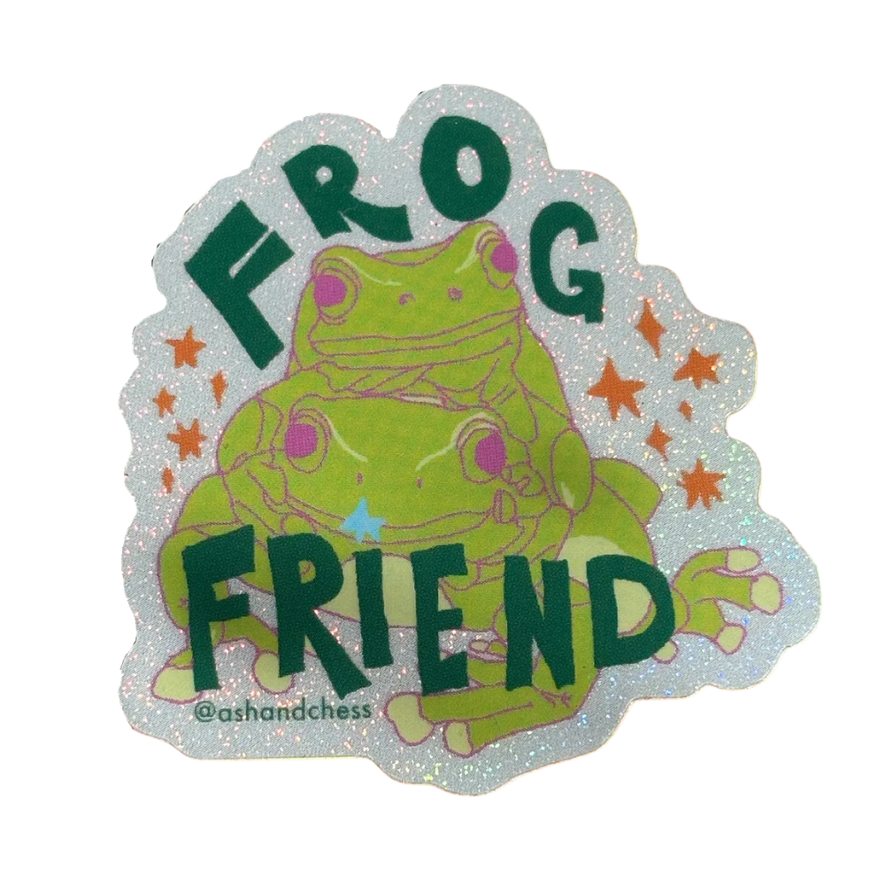 Frog Friend Sticker