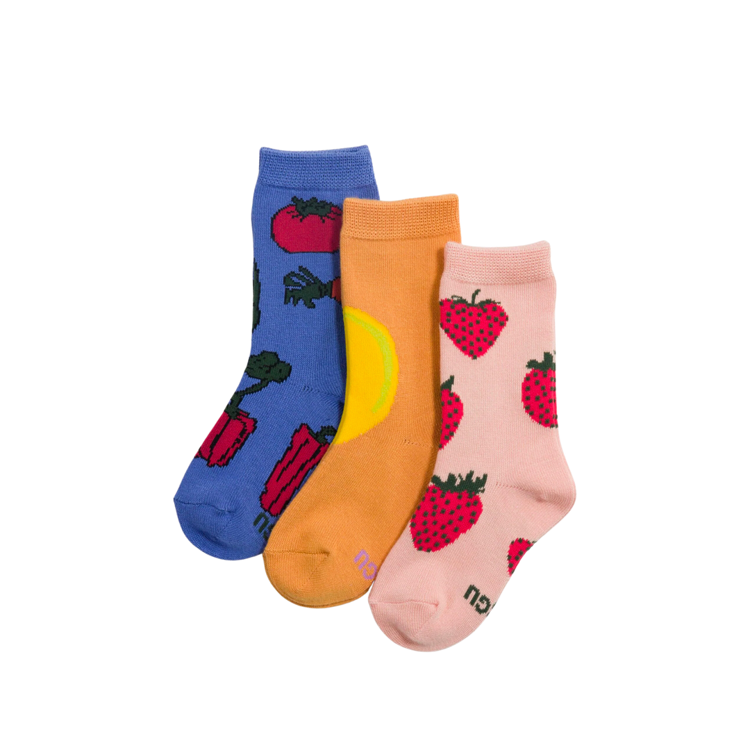 Kids Crew Socks - Set of 3