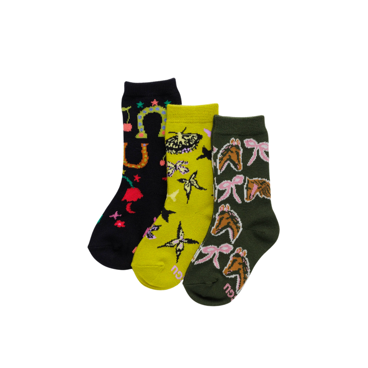 Kids Crew Socks - Set of 3