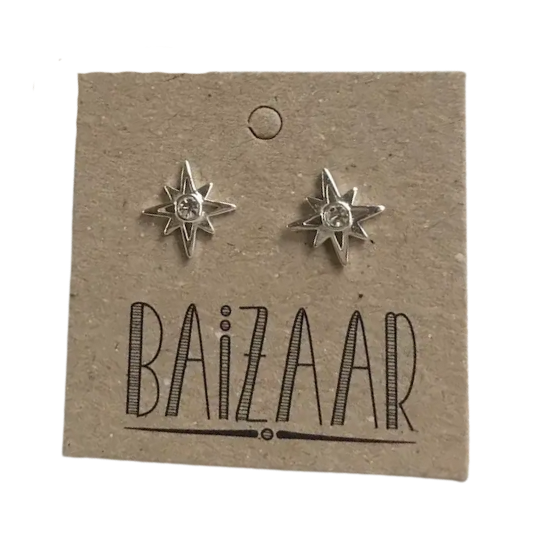 Star Sparkle Stud Earrings