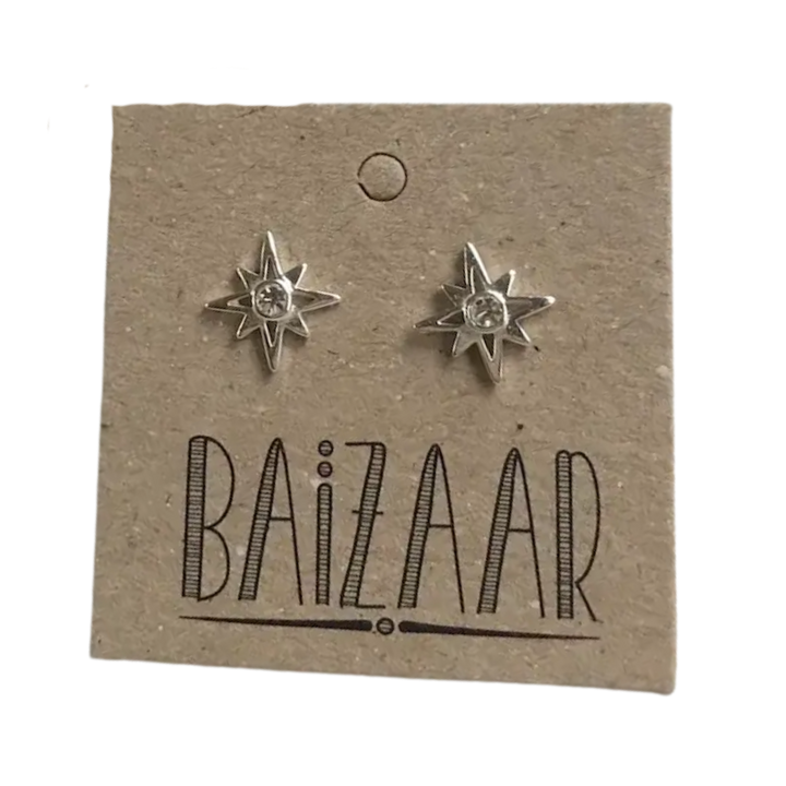 Star Sparkle Stud Earrings