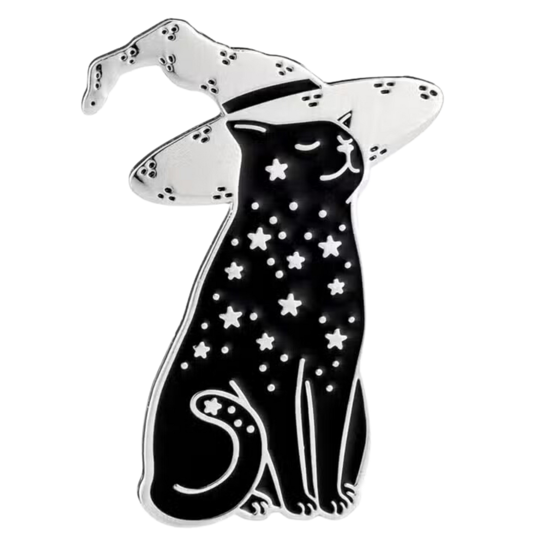 Starry Witchcat Enamel Pin