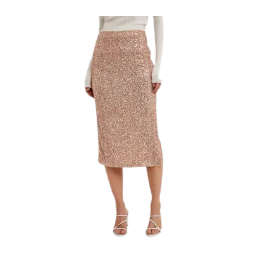 Sequin Midi Skirt Party Wear