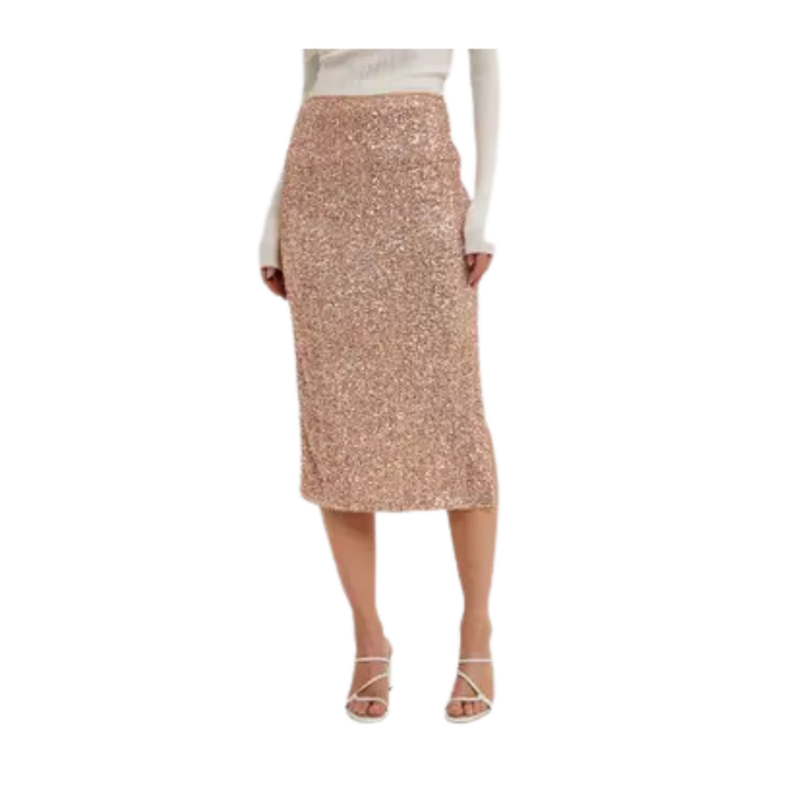 Sequin Midi Skirt Party Wear