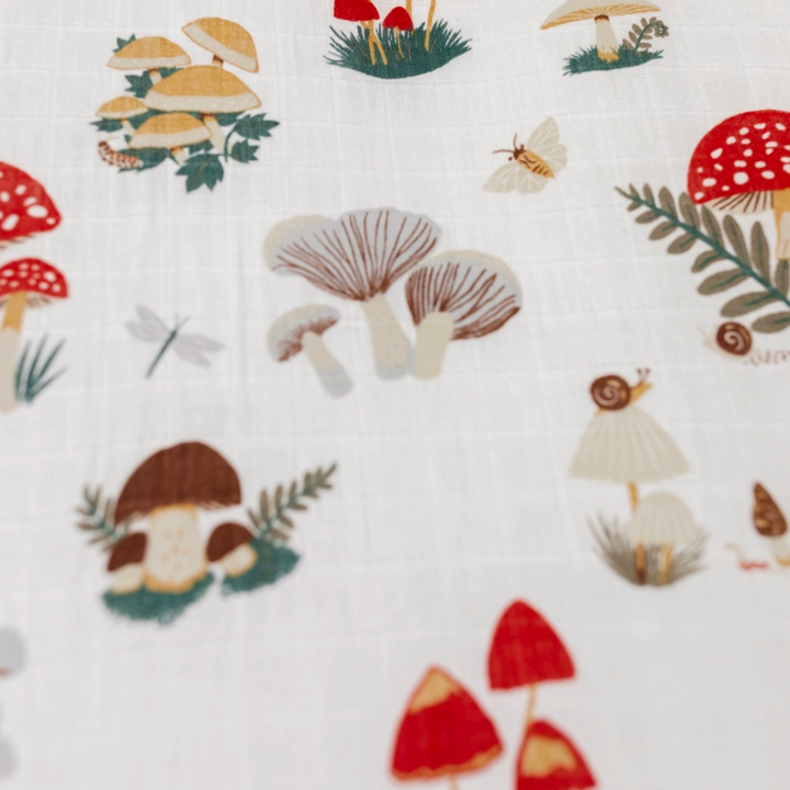 Mushroom Crib Sheet