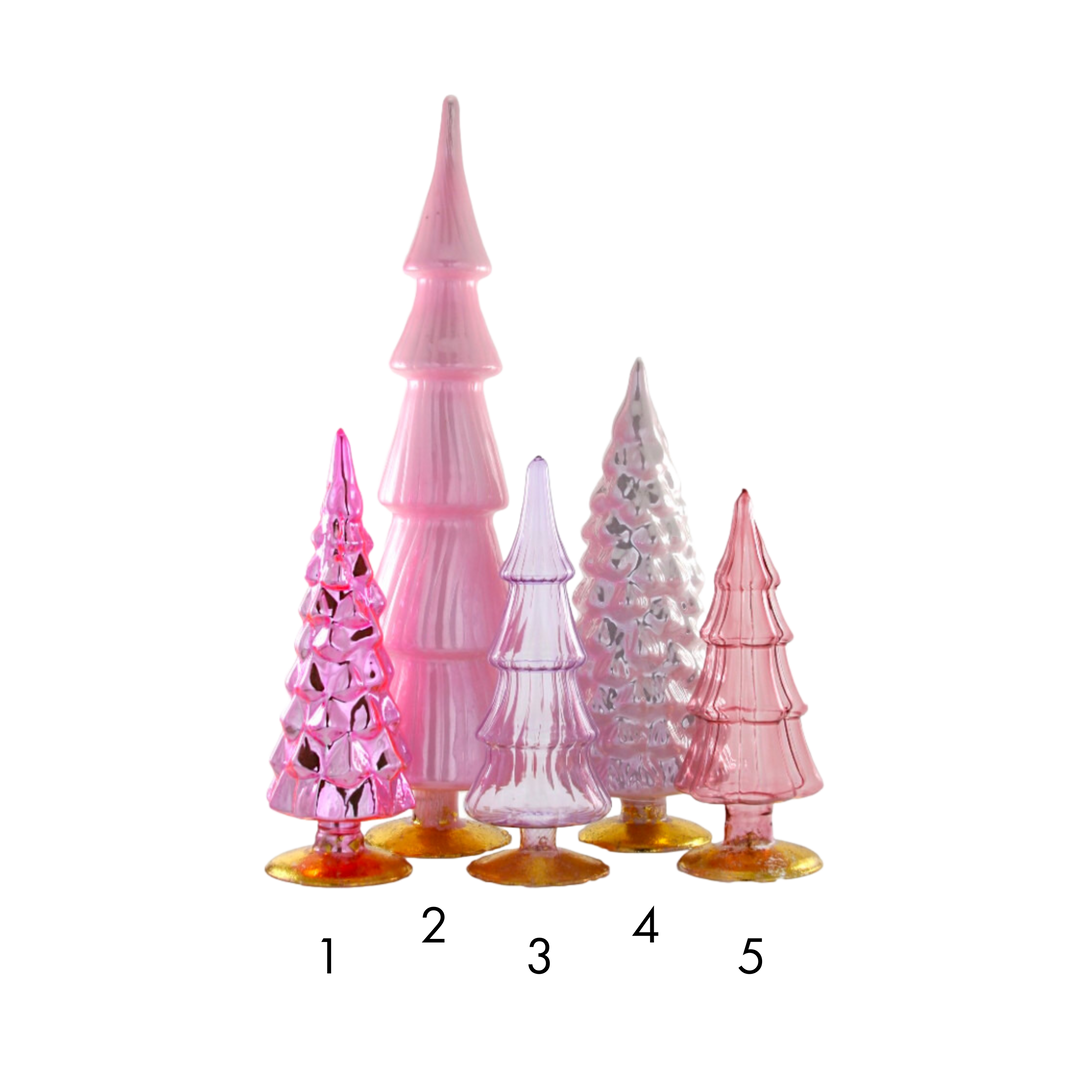 Hue Glass Tree Assorted Rose Tones