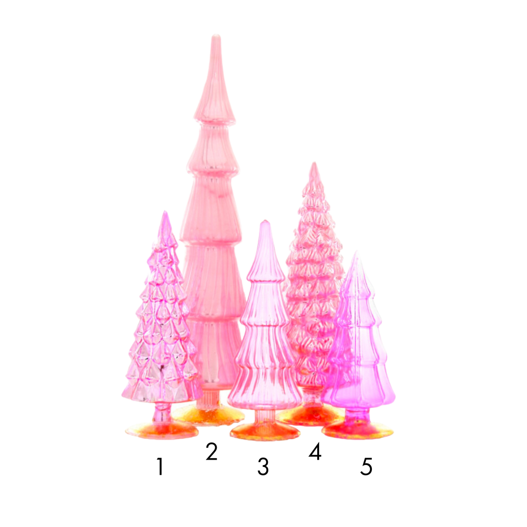 Hue Glass Tree Assorted Pink Tones